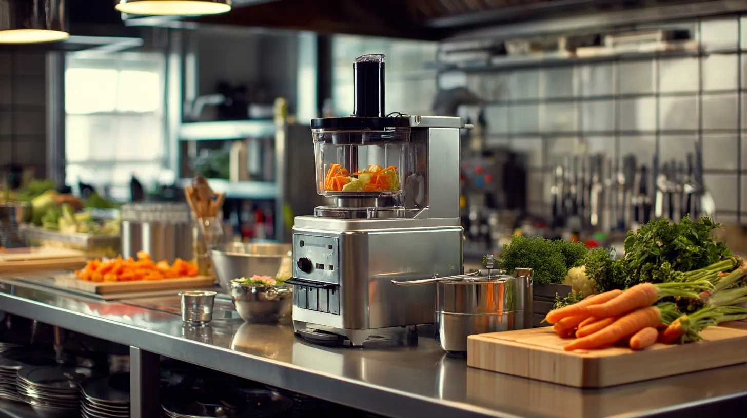 Cutter et coupe-légumes en cuisine professionnelle