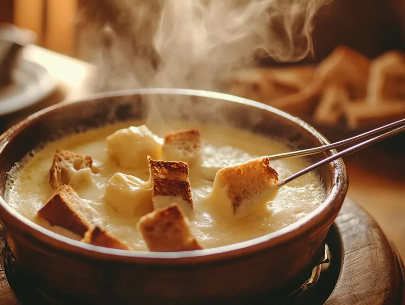 Délicieuse fondue de reblochon dans une miche recette en vidéo sur ...