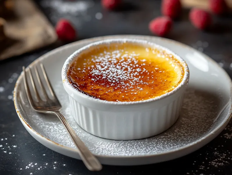 Recette emblématique de la crème brûlée de la célèbre pizzeria mars...