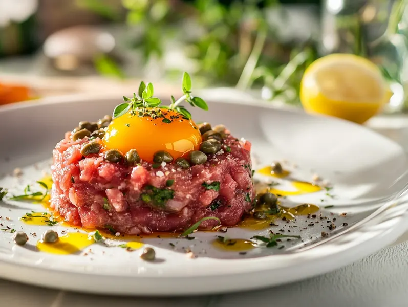 Préparez un délicieux tartare de truite aux concombres et baies ros...