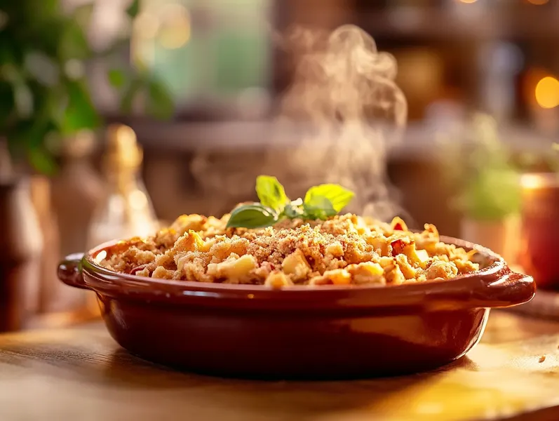 Recette de crumble à la rhubarbe facile à réaliser chez soi