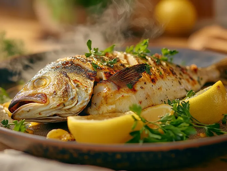 Recette de dorade coryphene grillée aux herbes fraîches