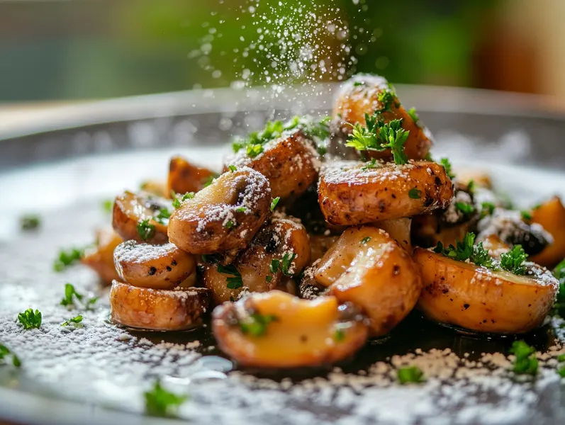 Recette de fettuccine crémeux aux champignons et épinards