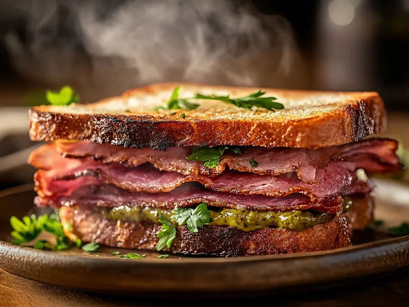 Recette facile comment faire un sandwich au pastrami délicieux