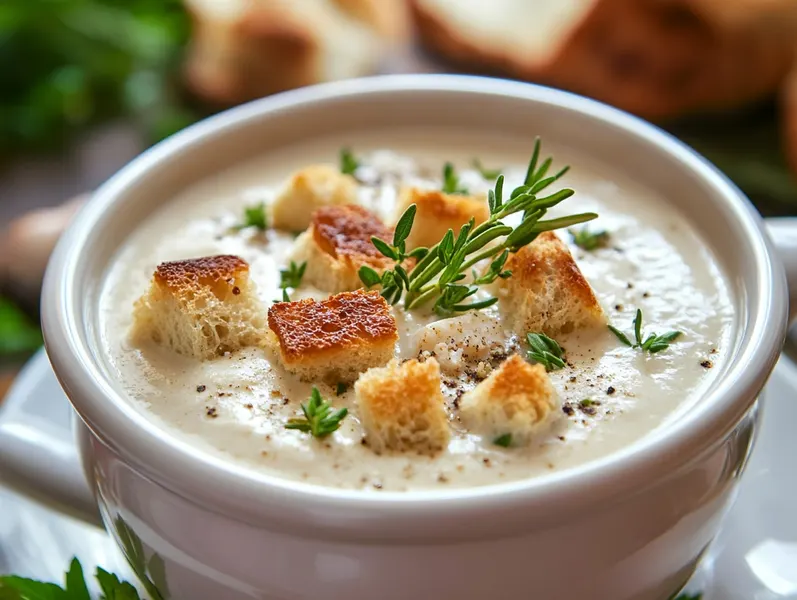 Recette simple de soupe à la tomate maison au basilic frais