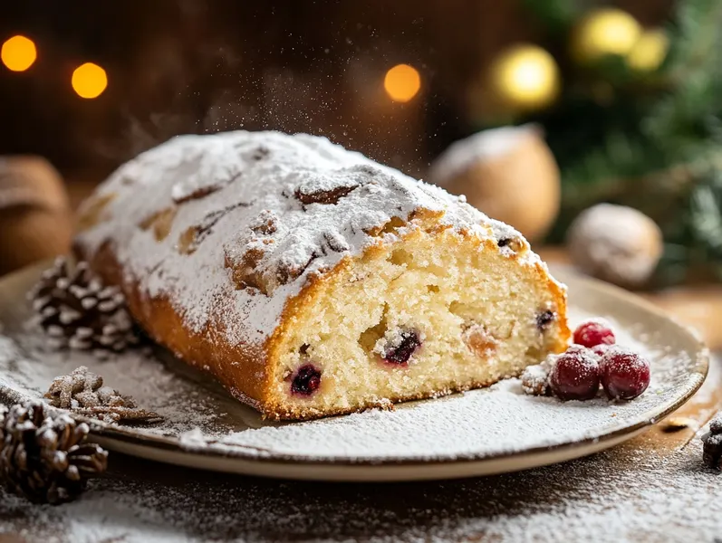 Recette traditionnelle de stollen préparer ce cake aux fruits